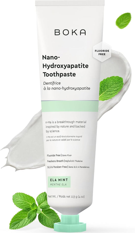 Boka Toothpaste - Nano Hydroxyapatite Toothpaste, Fluoride Free Toothpaste
