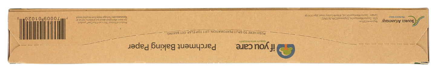 If You Care Parchment Baking Paper, Roll, 70 Sq Ft, Unbleached | Chlorine Free | Greaseproof | Silicone Coated | Pack of 2