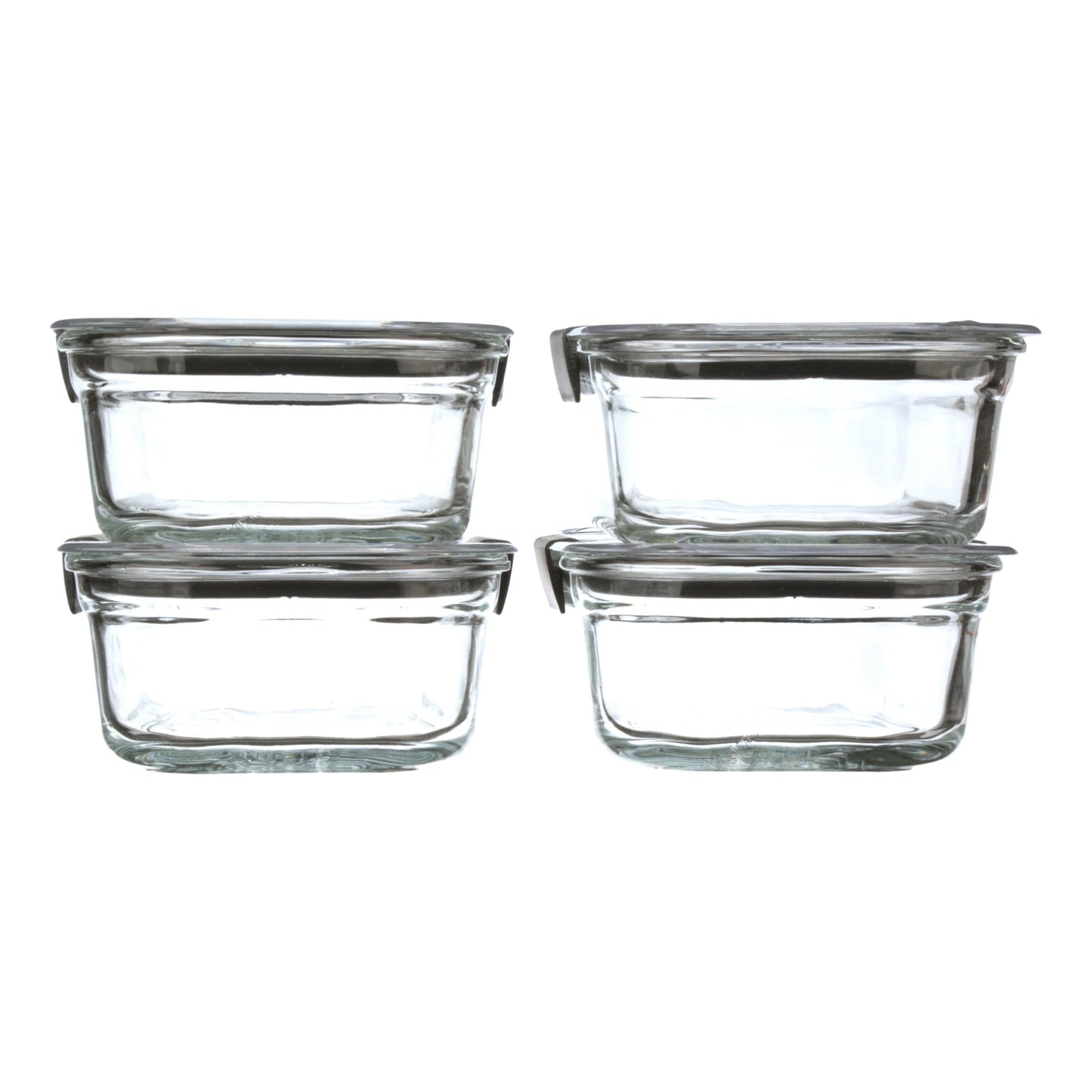 Rubbermaid Brilliance Glass Food Storage Containers, Assorted Sizes, Set of 9, BPA-Free, Leak-Proof, Clear