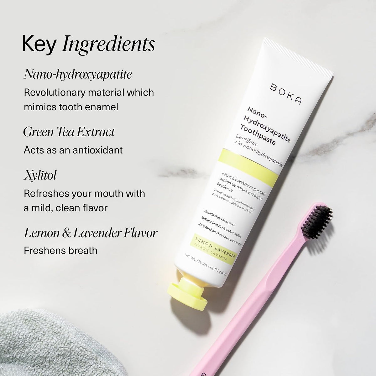 Boka Toothpaste - Nano Hydroxyapatite Toothpaste, Fluoride Free Toothpaste