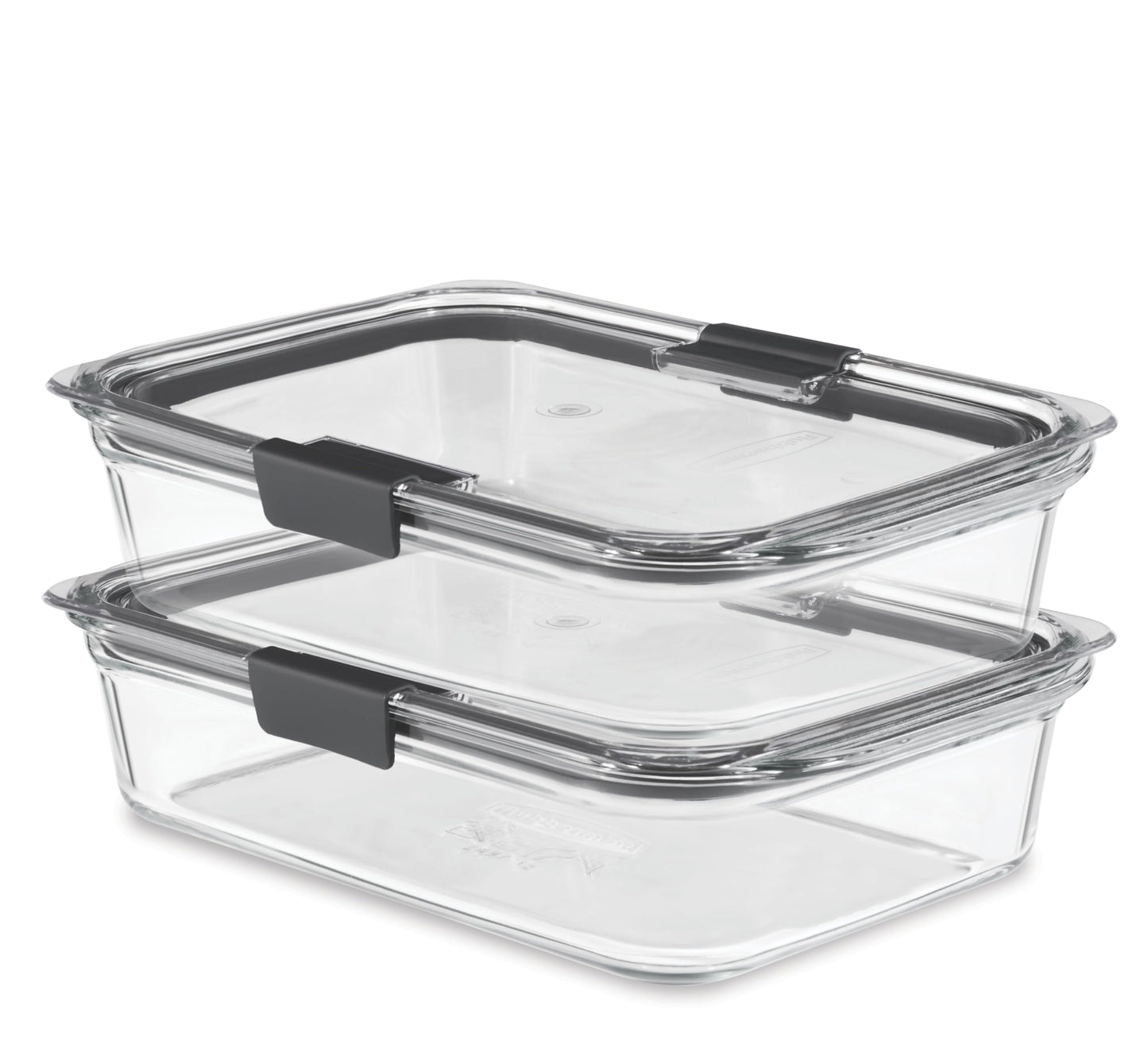Rubbermaid Brilliance Glass Food Storage Containers, Assorted Sizes, Set of 9, BPA-Free, Leak-Proof, Clear