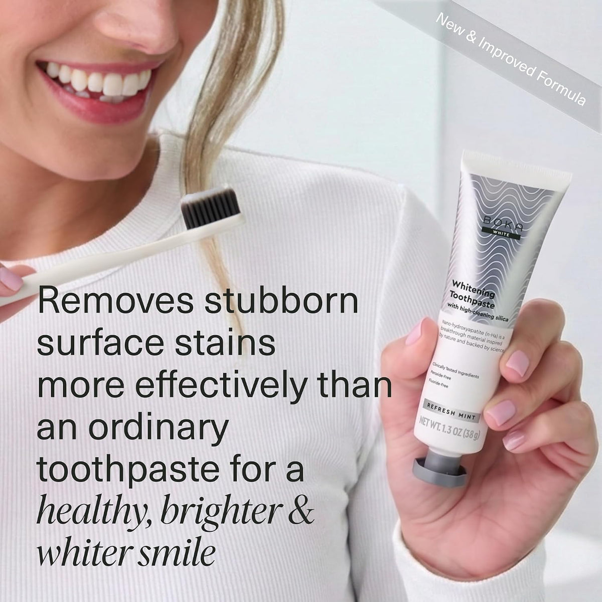 Boka Toothpaste - Nano Hydroxyapatite Toothpaste, Fluoride Free Toothpaste