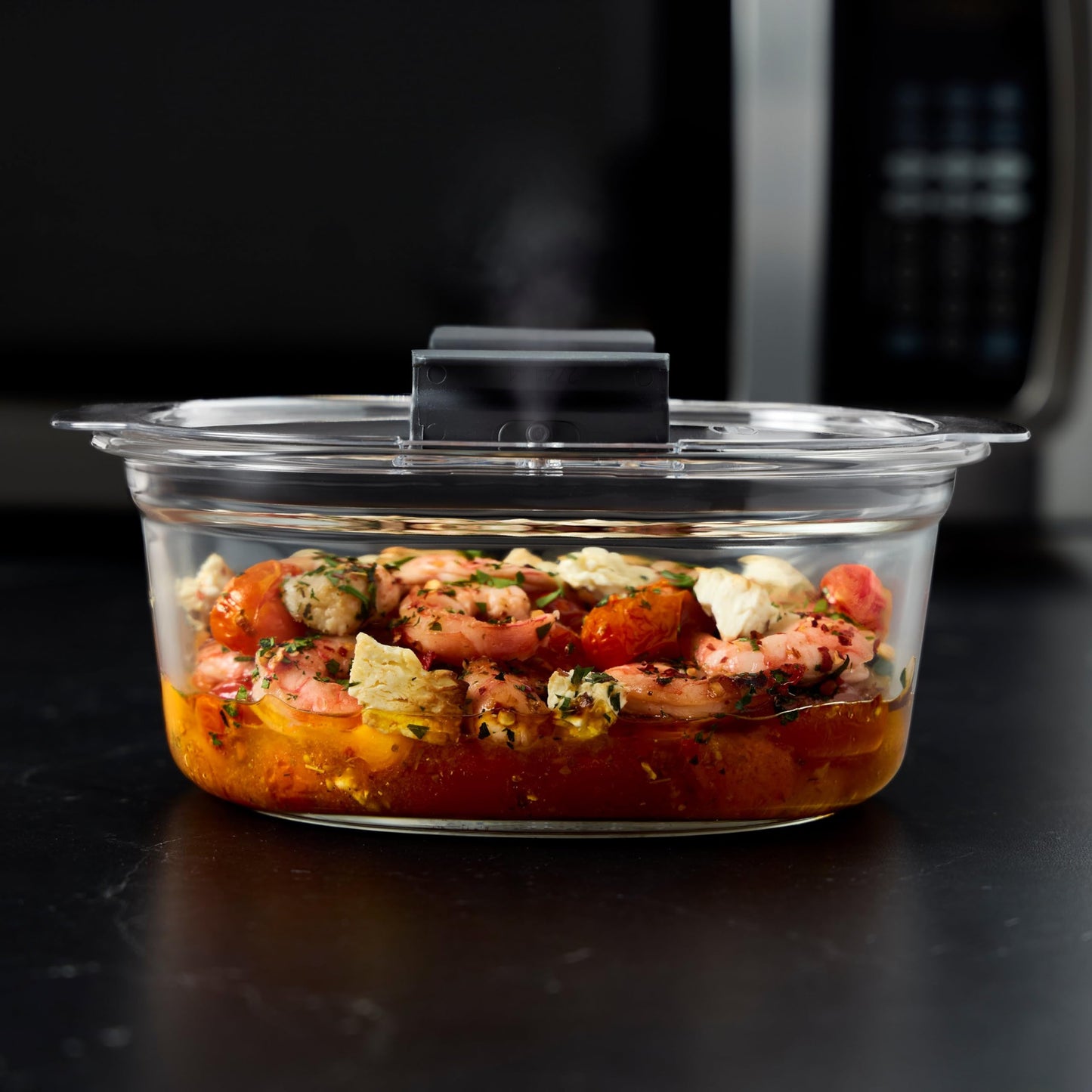 Rubbermaid Brilliance Glass Food Storage Containers, Assorted Sizes, Set of 9, BPA-Free, Leak-Proof, Clear