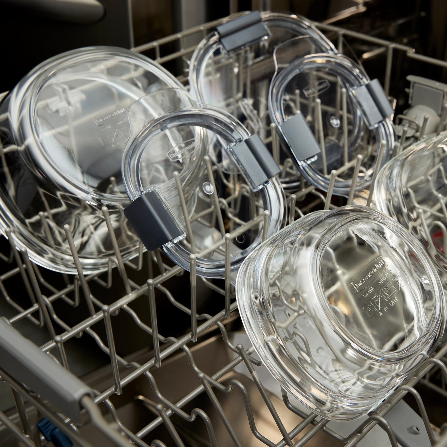 Rubbermaid Brilliance Glass Food Storage Containers, Assorted Sizes, Set of 9, BPA-Free, Leak-Proof, Clear
